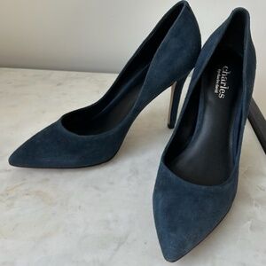 Charles David Blue Suede Pumps - 6.5 M (NWT in Box)